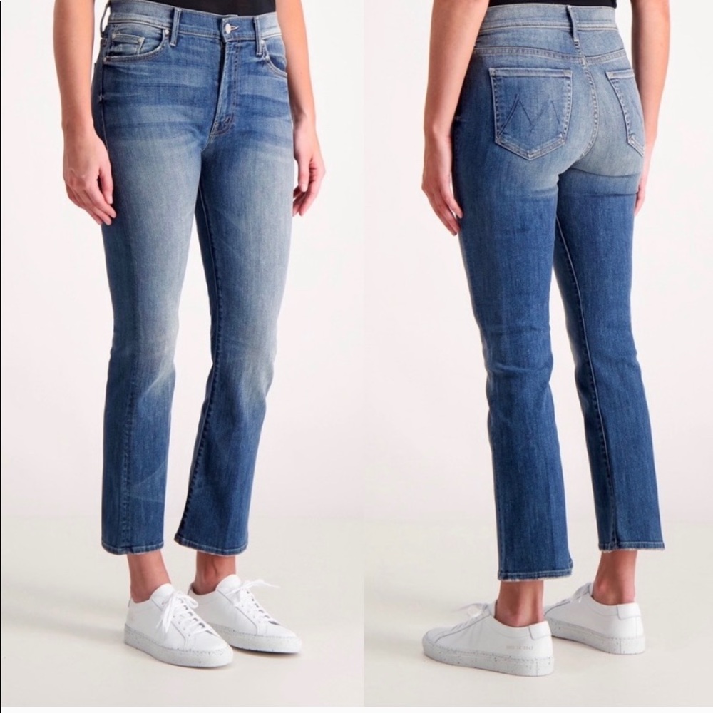 Mother The Insider Crop Double Trouble Jeans